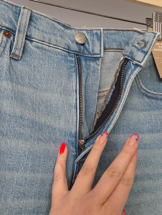 NWT Madewell The Perfect Vintage Wide-Leg Crop Jean, Size 30 - Picture 4 of 13